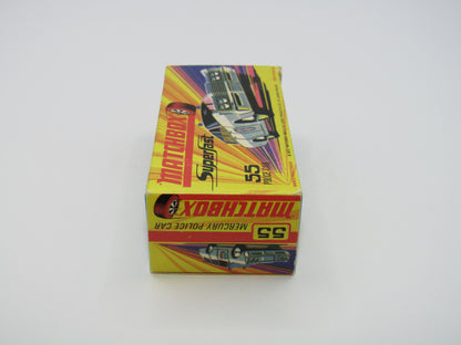 Matchbox Superfast 55B Mercury Commuter Police Car Bonnet Labels Only