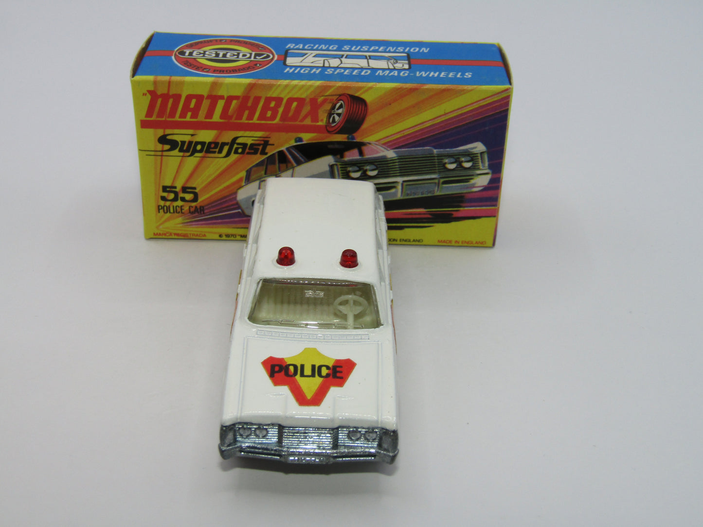 Matchbox Superfast 55B Mercury Commuter Police Car Bonnet & Side Labels