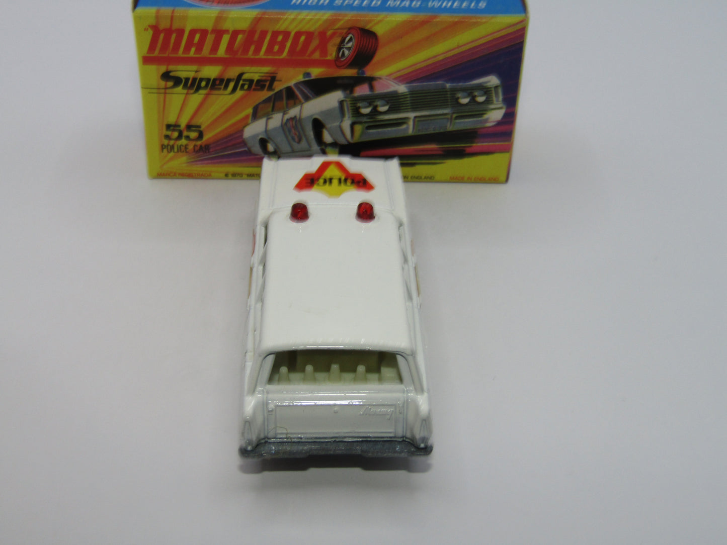 Matchbox Superfast 55B Mercury Commuter Police Car Bonnet & Side Labels