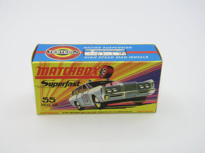 Matchbox Superfast 55B Mercury Commuter Police Car Bonnet & Side Labels