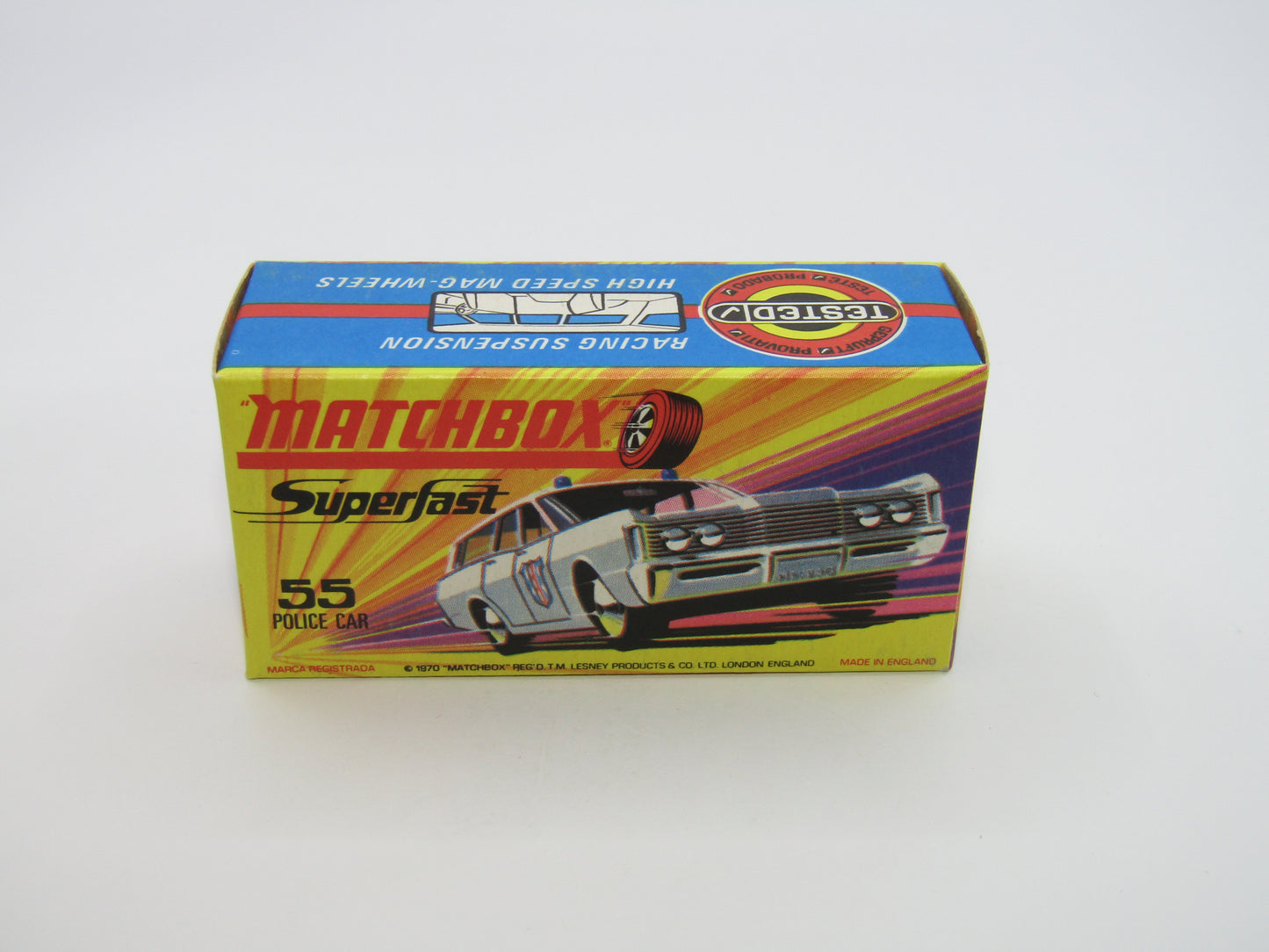Matchbox Superfast 55B Mercury Commuter Police Car Bonnet & Side Labels