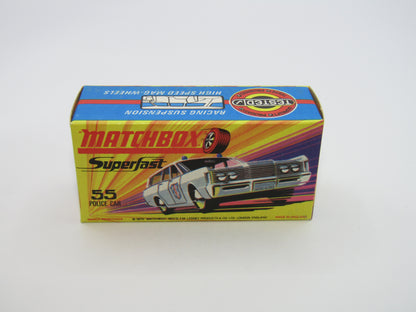 Matchbox Superfast 55B Mercury Commuter Police Car Bonnet & Side Labels