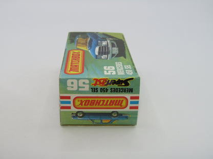 Matchbox Superfast 56C Mercedes 450SEL RED Interior CLEAR Windows