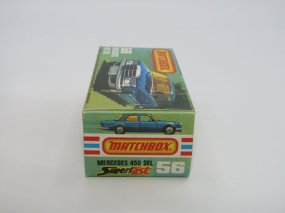 Matchbox Superfast 56C Mercedes 450SEL RED Interior CLEAR Windows