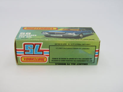 Matchbox Superfast 56C Mercedes 450SEL RED Interior CLEAR Windows