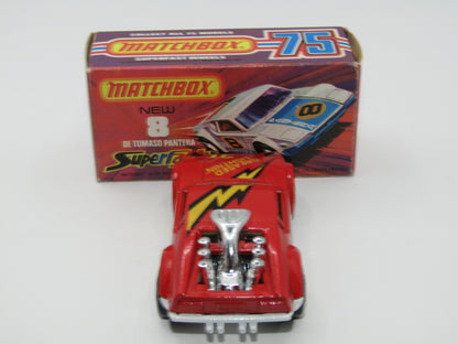 Matchbox Superfast 8C De Tomaso Pantera Hong Kong Base Greased Lightning