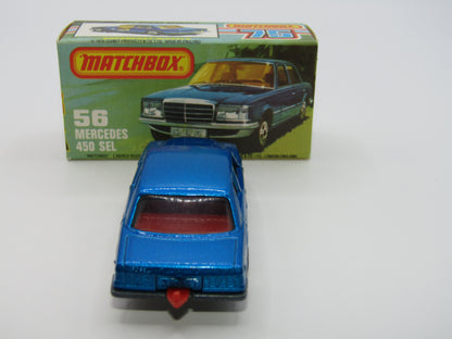 Matchbox Superfast 56C Mercedes 450SEL RED Interior SMOKE Windows