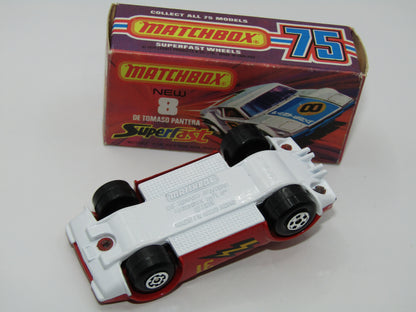 Matchbox Superfast 8C De Tomaso Pantera Hong Kong Base Greased Lightning