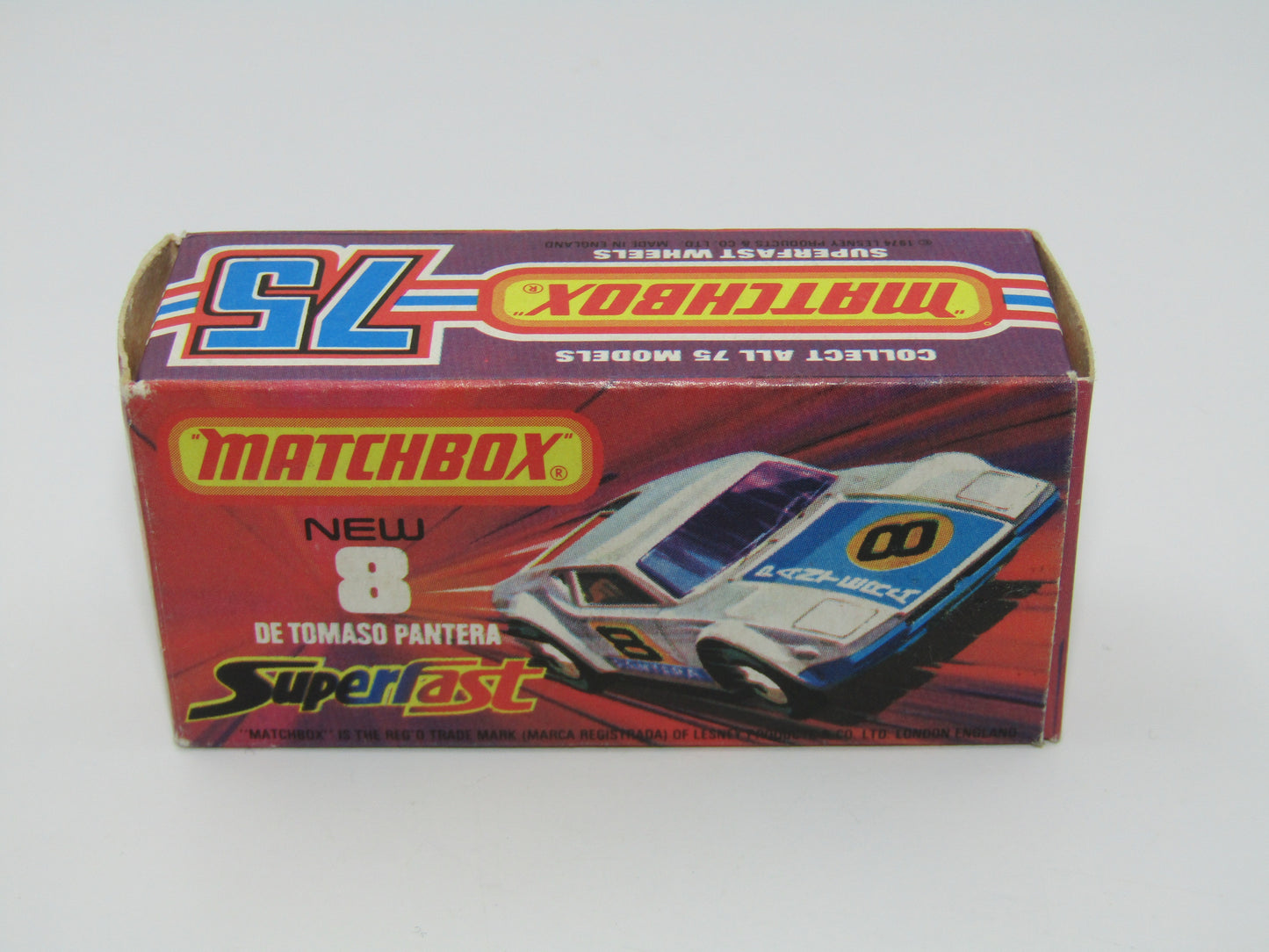 Matchbox Superfast 8C De Tomaso Pantera Hong Kong Base Greased Lightning