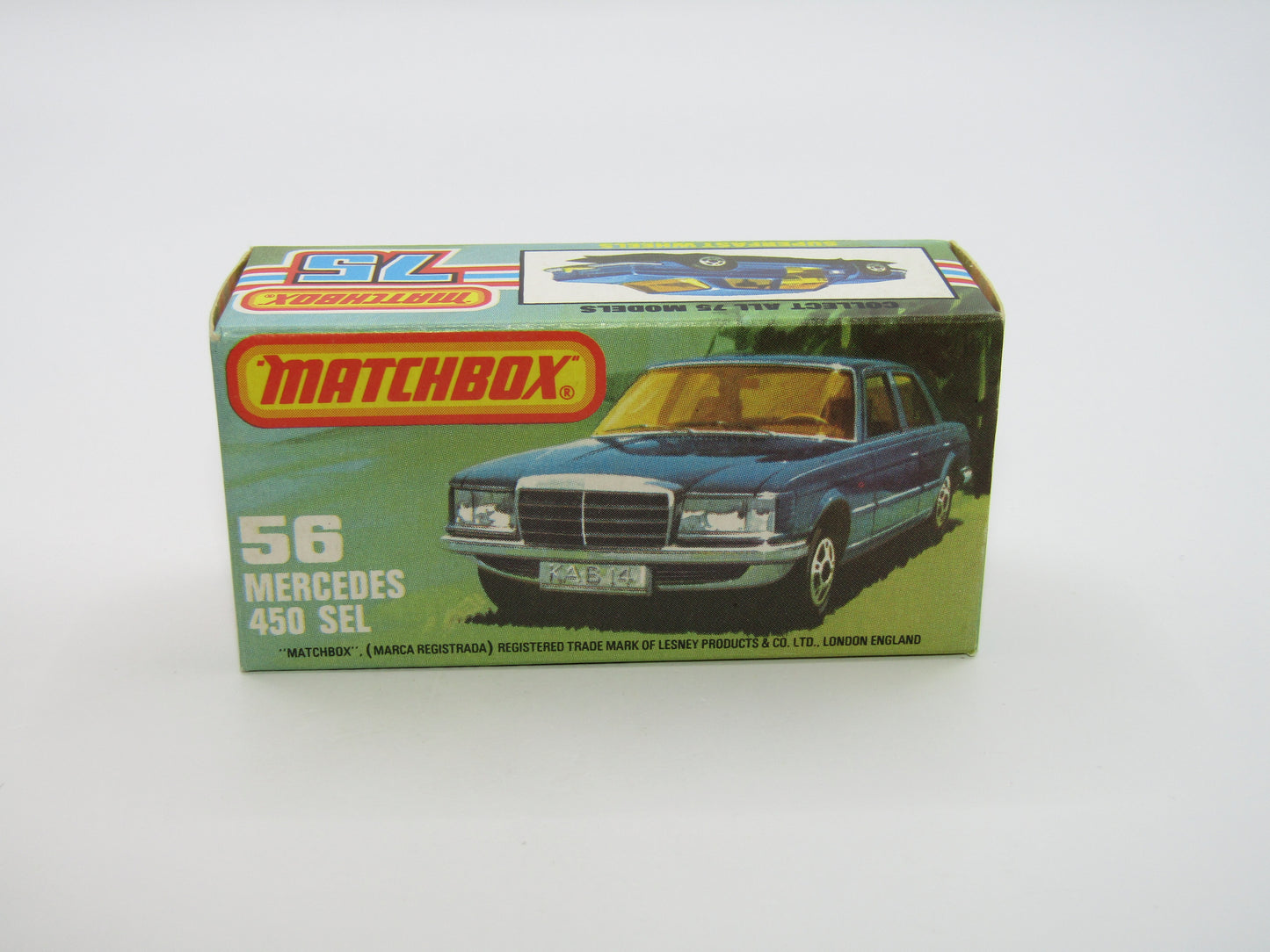 Matchbox Superfast 56C Mercedes 450SEL RED Interior SMOKE Windows