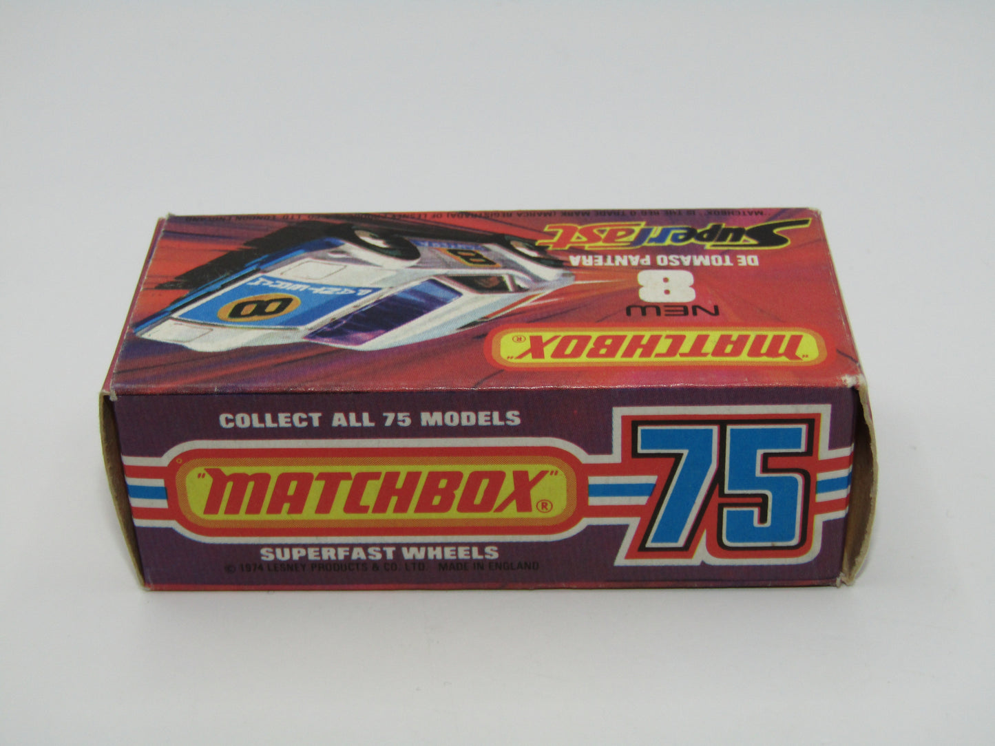 Matchbox Superfast 8C De Tomaso Pantera Hong Kong Base Greased Lightning