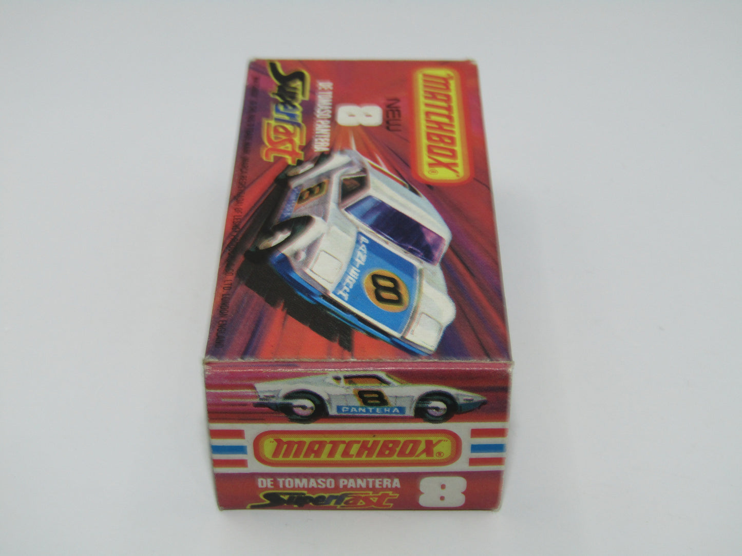Matchbox Superfast 8C De Tomaso Pantera Hong Kong Base Greased Lightning