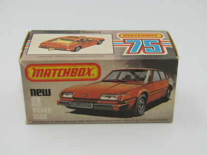 Matchbox Superfast 8F Rover 3500 Police Car BLACK Interior