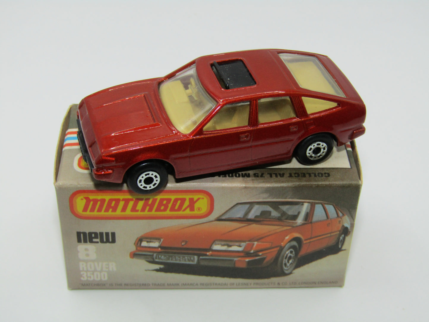 Matchbox Superfast 8D Rover 3500 DARK Bronze Beige Interior