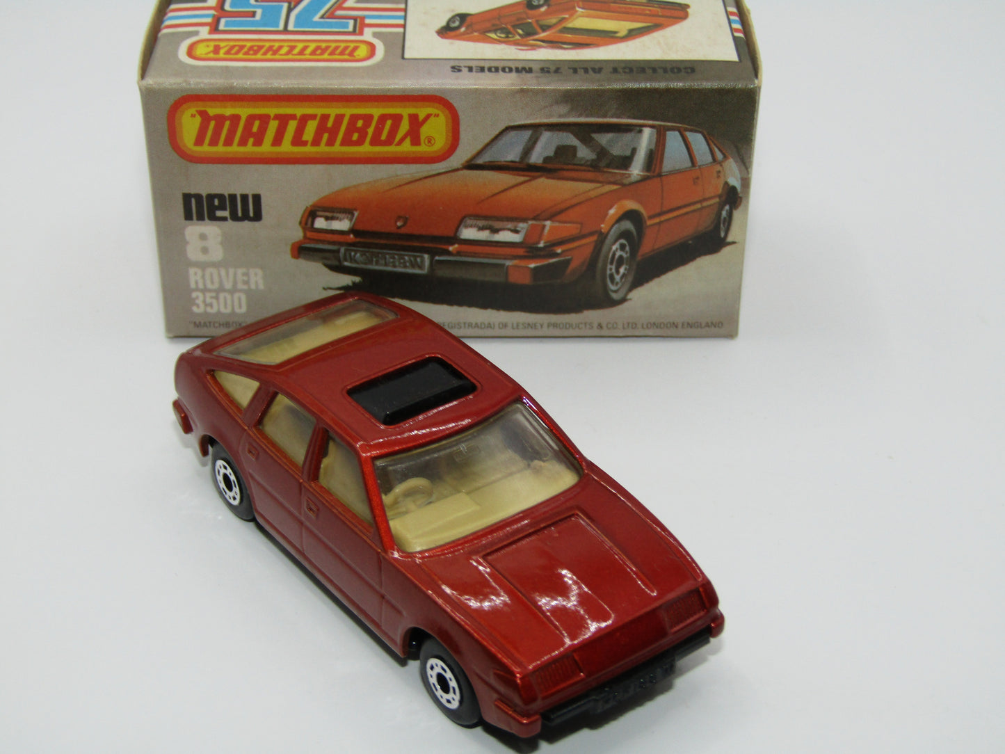 Matchbox Superfast 8D Rover 3500 DARK Bronze Beige Interior