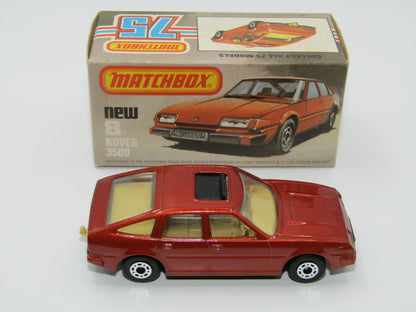 Matchbox Superfast 8D Rover 3500 DARK Bronze Beige Interior