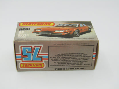 Matchbox Superfast 8D Rover 3500 DARK Bronze Beige Interior