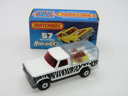 Matchbox Superfast 57C Wild Life Truck Red Windows BLUE Tinted Canopy