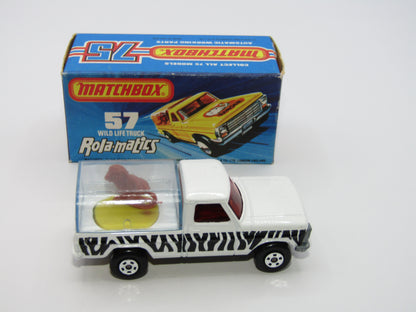 Matchbox Superfast 57C Wild Life Truck Red Windows BLUE Tinted Canopy