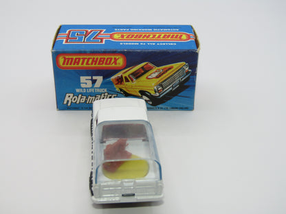 Matchbox Superfast 57C Wild Life Truck Red Windows BLUE Tinted Canopy