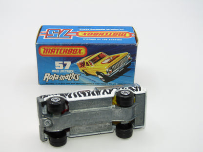 Matchbox Superfast 57C Wild Life Truck Red Windows BLUE Tinted Canopy