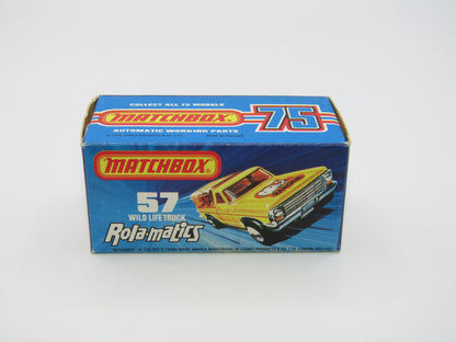 Matchbox Superfast 57C Wild Life Truck Red Windows BLUE Tinted Canopy