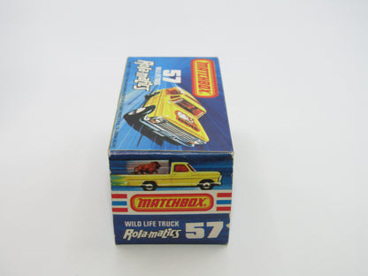 Matchbox Superfast 57C Wild Life Truck Red Windows BLUE Tinted Canopy