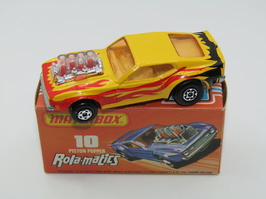Matchbox Superfast 10B Piston Popper LIGHT Amber Windows