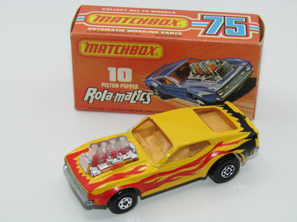 Matchbox Superfast 10B Piston Popper LIGHT Amber Windows