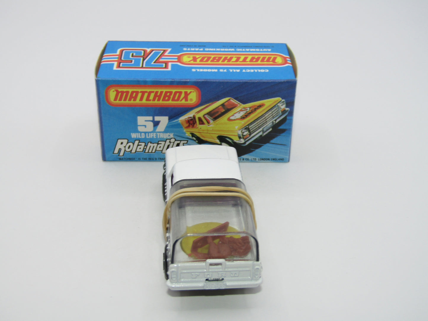 Matchbox Superfast 57C Wild Life Truck PURPLE Windows SMOKE Canopy