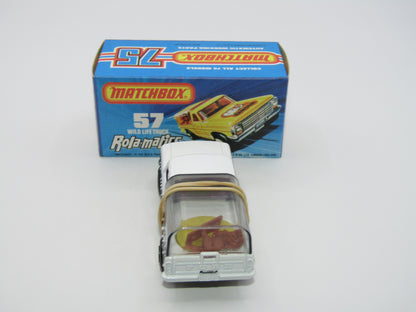 Matchbox Superfast 57C Wild Life Truck PURPLE Windows SMOKE Canopy