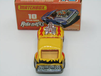 Matchbox Superfast 10B Piston Popper LIGHT Amber Windows
