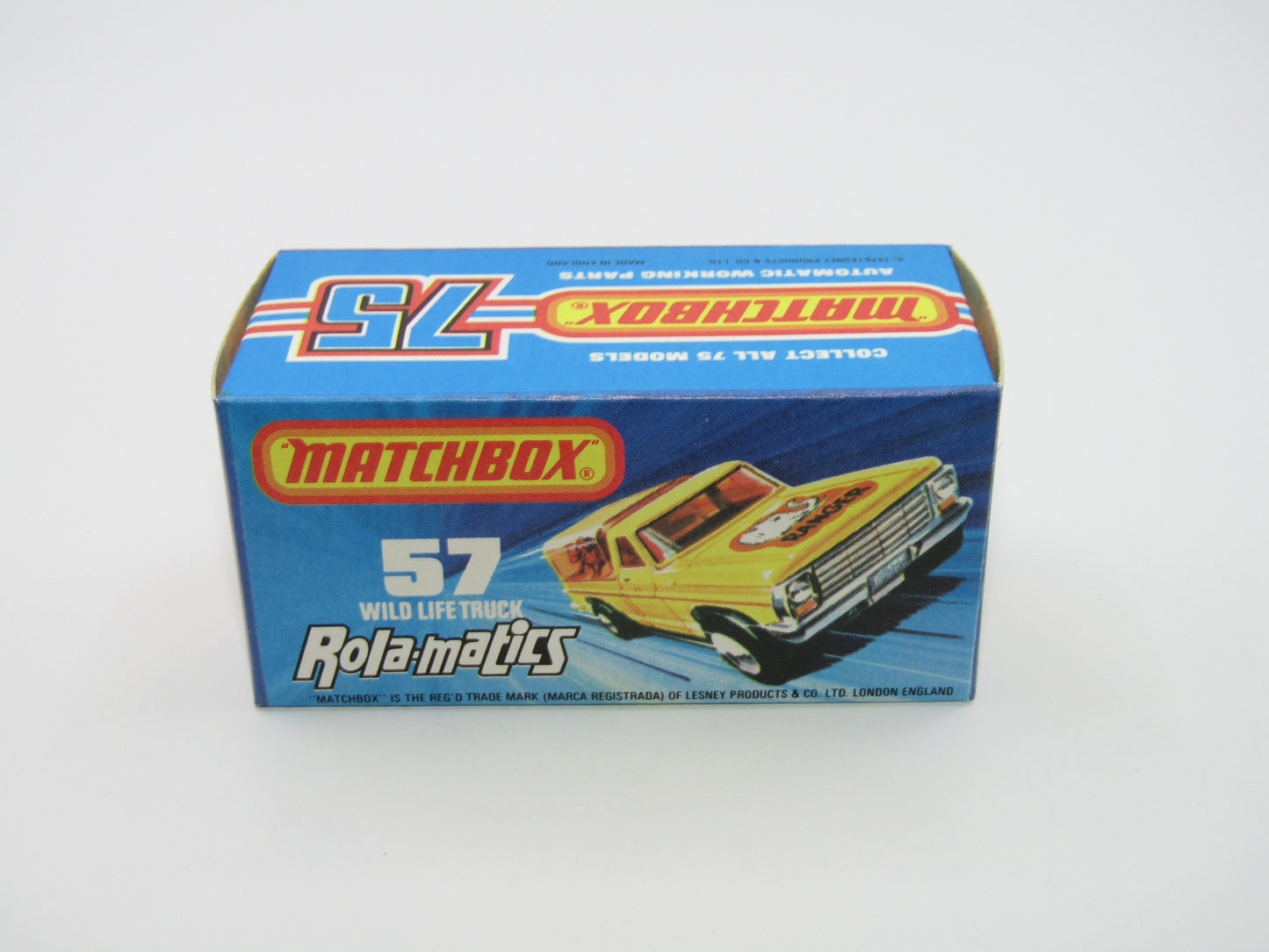 Matchbox Superfast 57C Wild Life Truck PURPLE Windows SMOKE Canopy