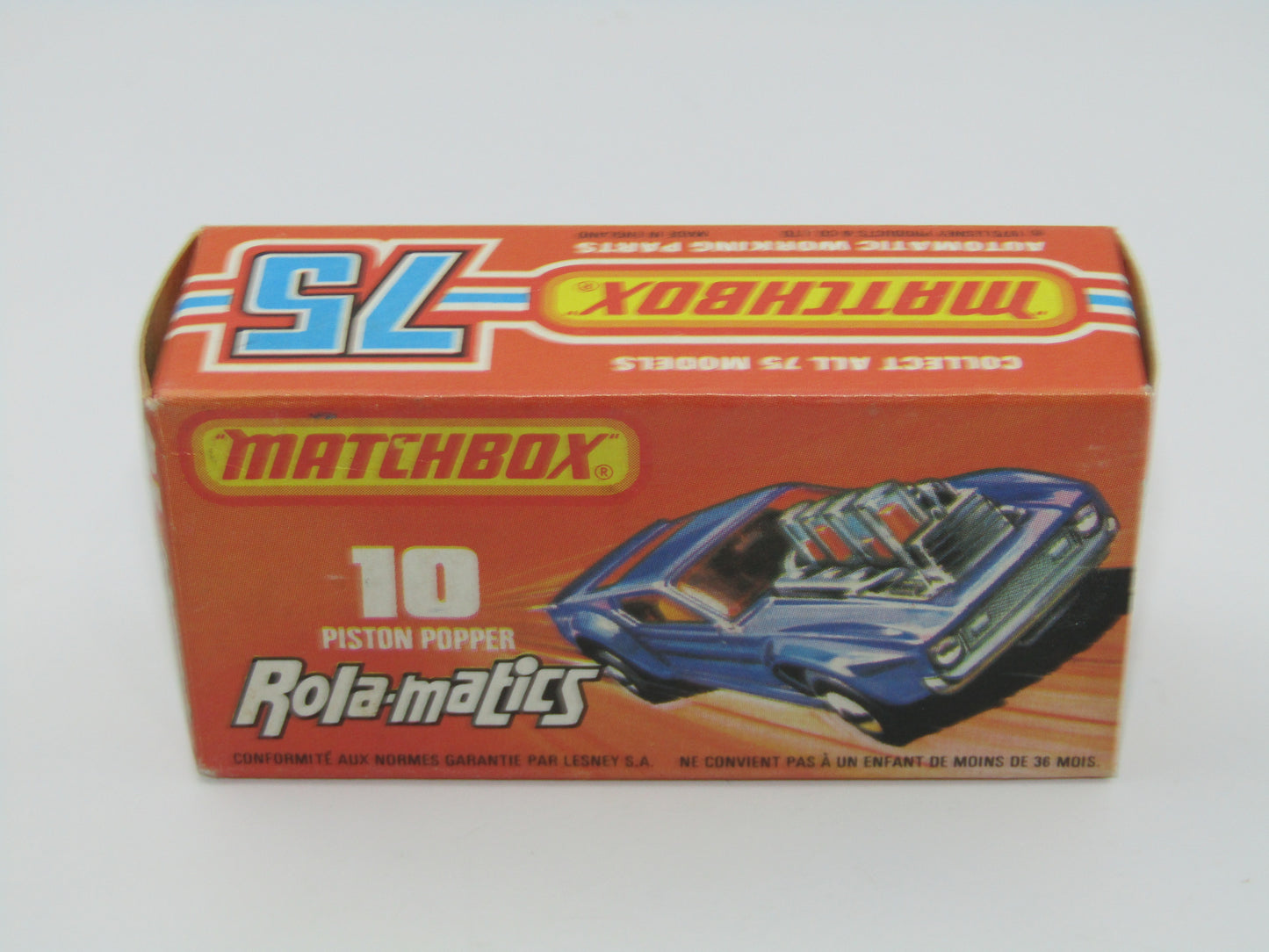 Matchbox Superfast 10B Piston Popper LIGHT Amber Windows