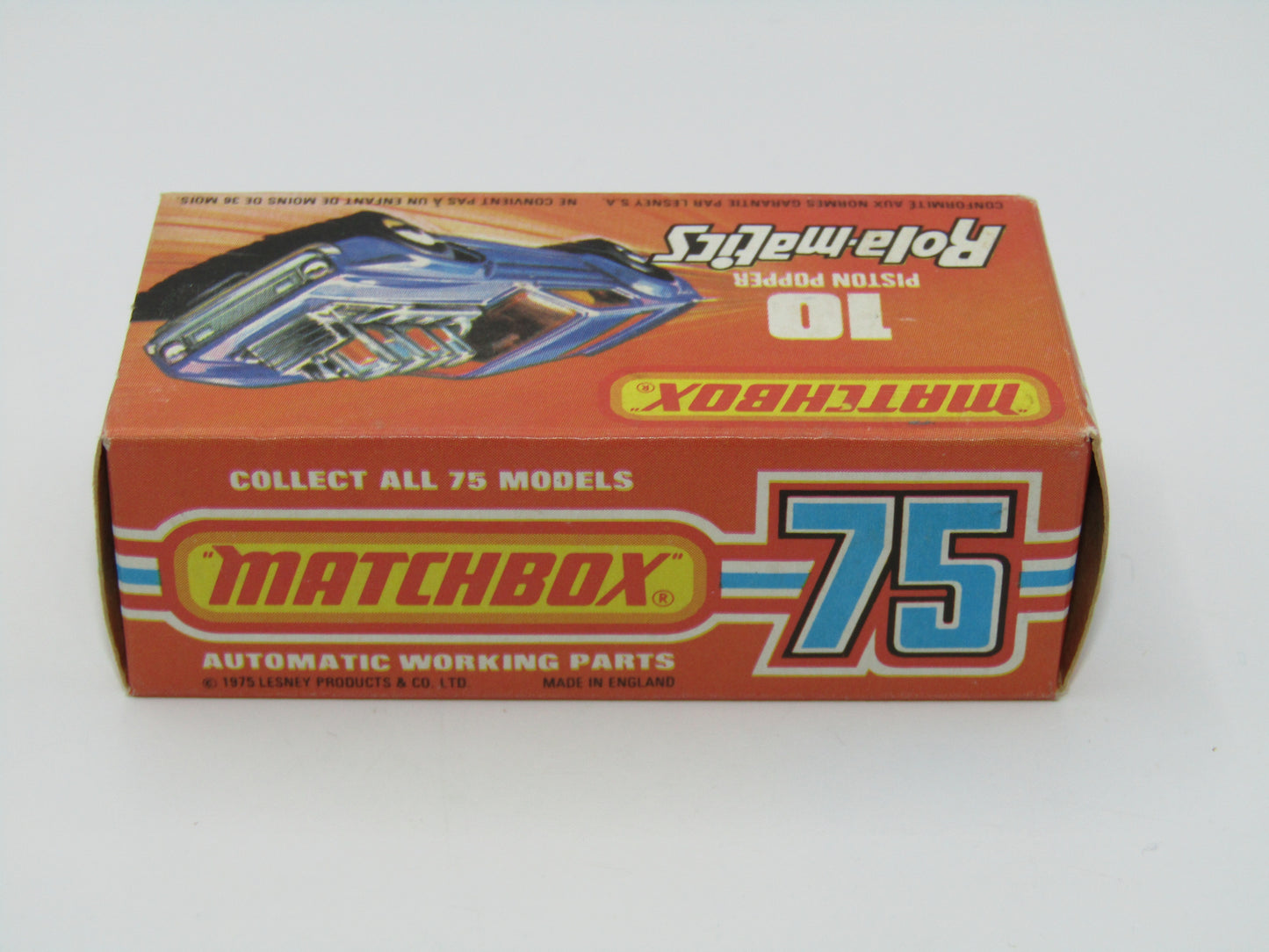 Matchbox Superfast 10B Piston Popper LIGHT Amber Windows