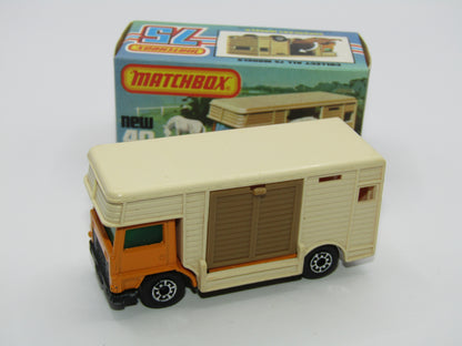 Matchbox Superfast 40B Horse Box Orange 5 ARCH Wheels