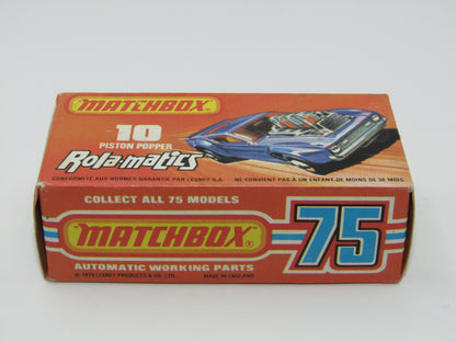 Matchbox Superfast 10B Piston Popper LIGHT Amber Windows