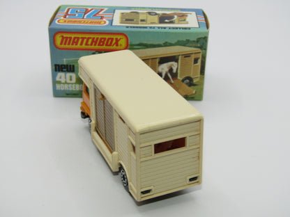 Matchbox Superfast 40B Horse Box Orange 5 ARCH Wheels