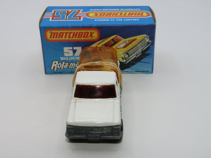 Matchbox Superfast 57C Wild Life Truck Red Windows AMBER Canopy