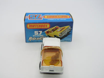 Matchbox Superfast 57C Wild Life Truck Red Windows AMBER Canopy