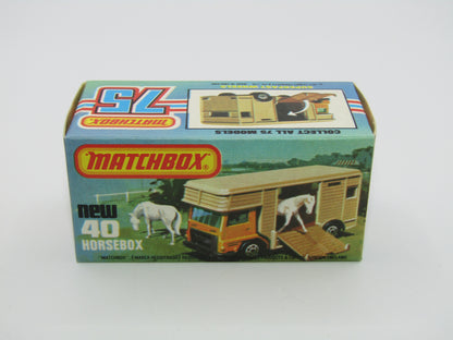 Matchbox Superfast 40B Horse Box Orange 5 ARCH Wheels