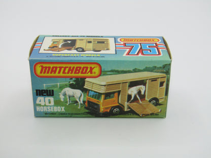 Matchbox Superfast 40B Horse Box Orange 5 ARCH Wheels