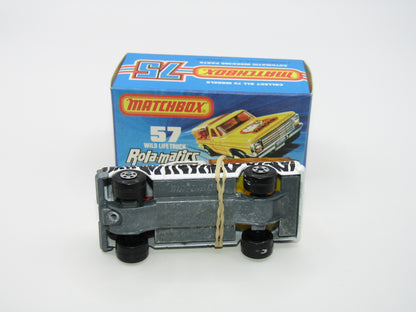 Matchbox Superfast 57C Wild Life Truck Red Windows AMBER Canopy