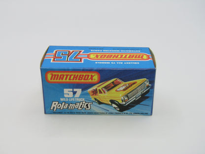 Matchbox Superfast 57C Wild Life Truck Red Windows AMBER Canopy