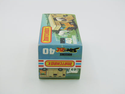 Matchbox Superfast 40B Horse Box Orange 5 ARCH Wheels
