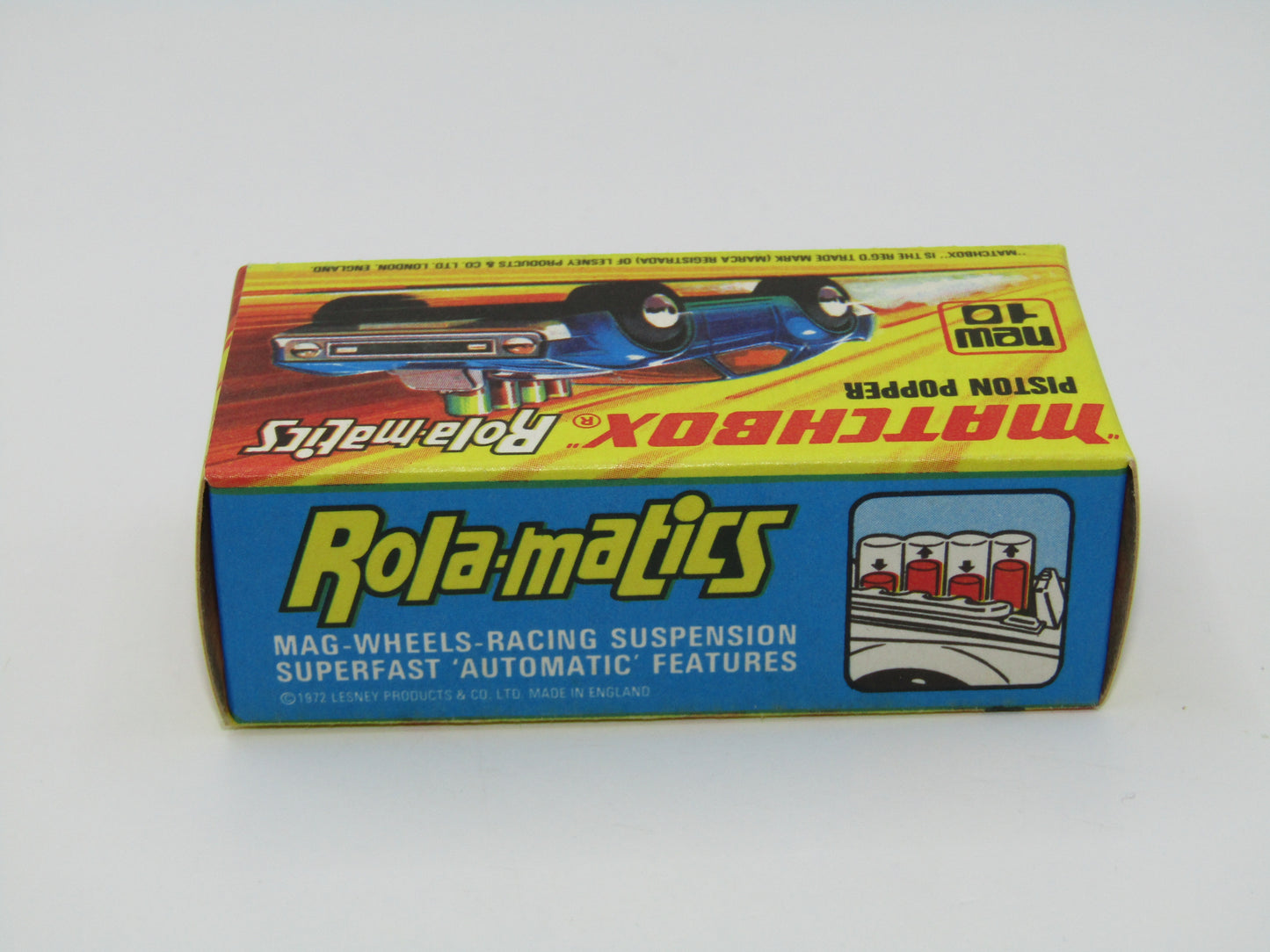Matchbox Superfast 10B Piston Popper Sunkist Unpainted Base