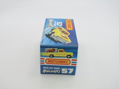 Matchbox Superfast 57C Wild Life Truck Red Windows AMBER Canopy