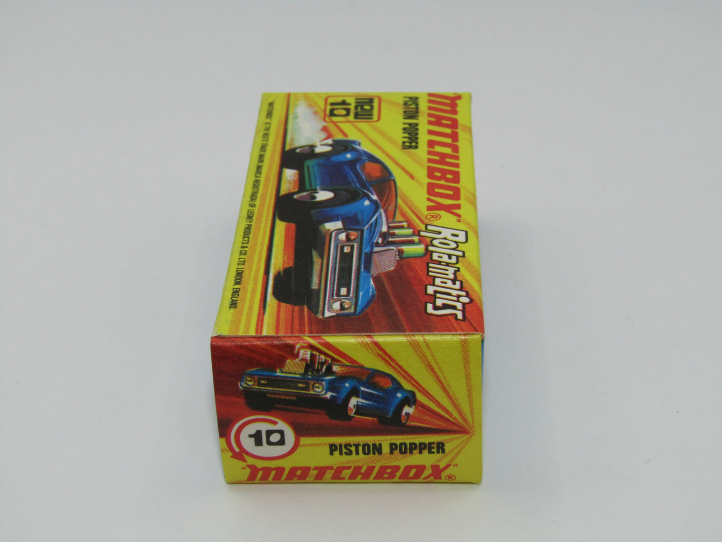 Matchbox Superfast 10B Piston Popper Sunkist Unpainted Base