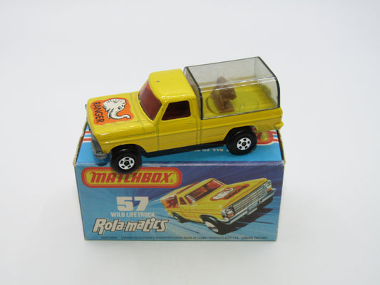 Matchbox Superfast 57C Wild Life Truck DARK YELLOW Body Smoke Canopy