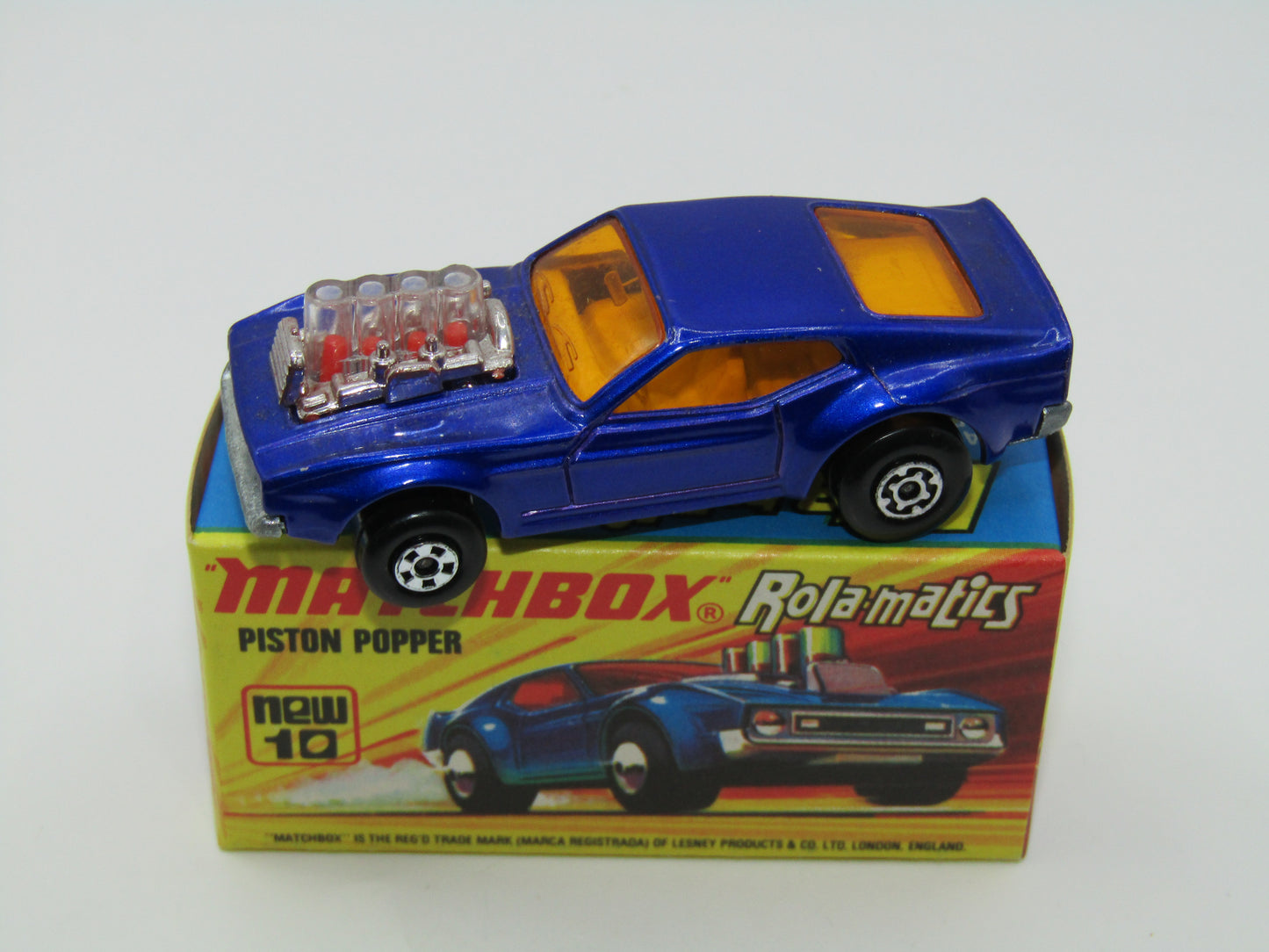 Matchbox Superfast 10B Piston Popper Dark Metallic Blue